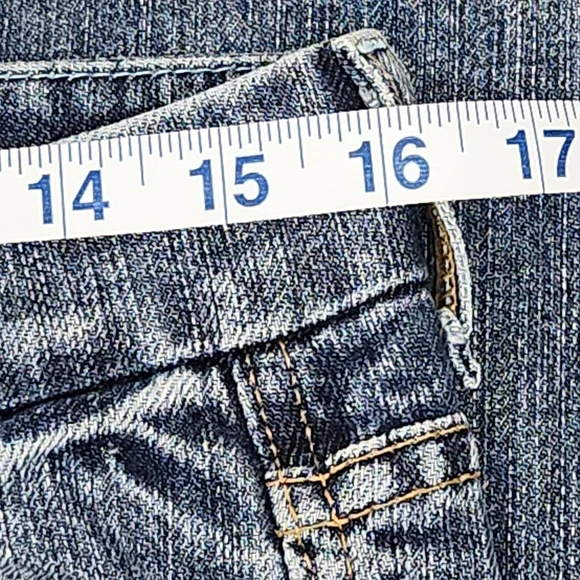 7 For All Mankind A Pocket Low Rise Boot Cut Denim Jeans 28 Long - Picture 10 of 12